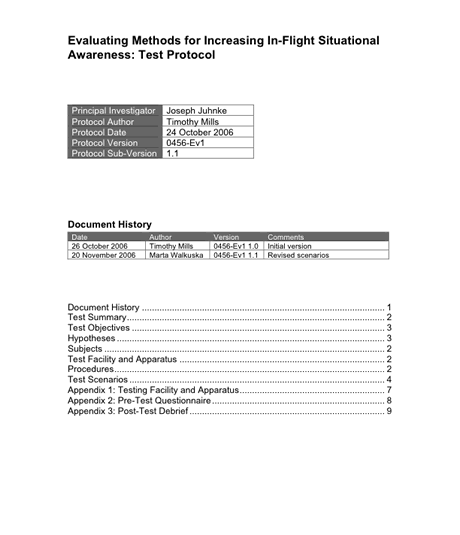 User Testing Report Title Page